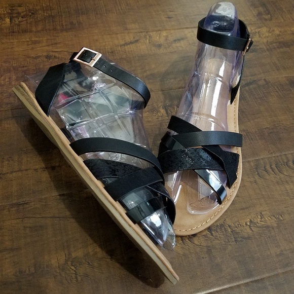 FLASH SALES! Bamboo Animal print Sandals - Picture 2 of 7